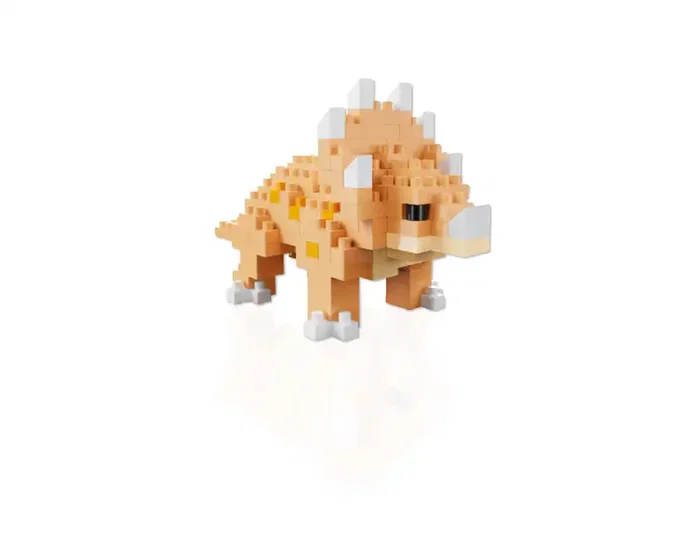 Imaginovo Juego de mini bloques de construcción Shape It dinosaurio naranja 137 piezas