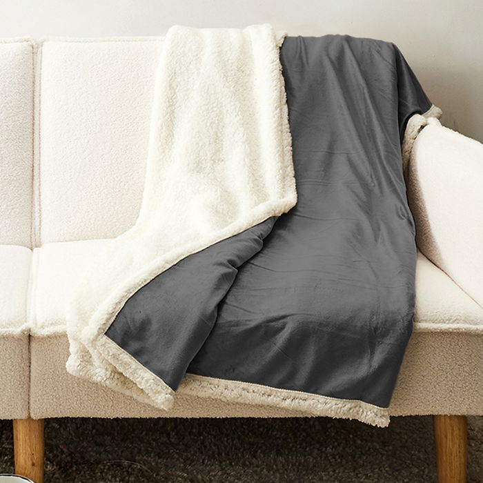 Home Deco Factory Manta Sherpa Microfibra 120x150 cm Poliéster