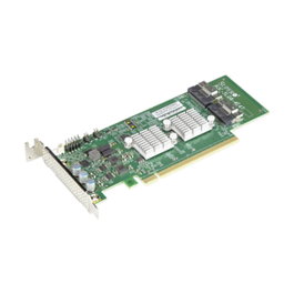 Supermicro AOC-SLG4-4E4T-O 4-Port NVMe SSD Low Profile PCIe 4.0 x16