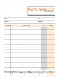 Talonario Catalan Facturas 4º Natu Dupli Loan (Set de 10)