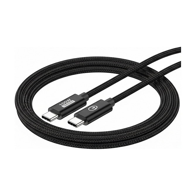 Conceptronic Cable USB-C a USB-C ETTA02B20 de 2 m, 100W, 20 Gbps, Negro