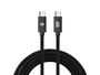 Conceptronic ETTA02B20 Cable USB-C Macho-Macho Negro 2m