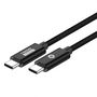 Conceptronic ETTA02B20 Cable USB-C Macho-Macho Negro 2m