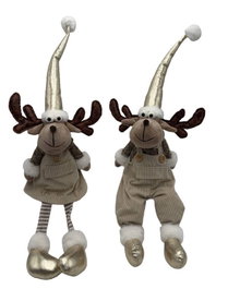 DKD Home Decor Figura Poliéster Surtido 2 Unidades Beige y Dorado