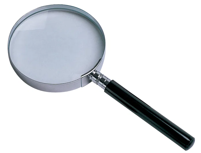 Q-connect Lupa Cristal Aro Metálico Mango Plástico Negro 60 mm 3 Aumentos