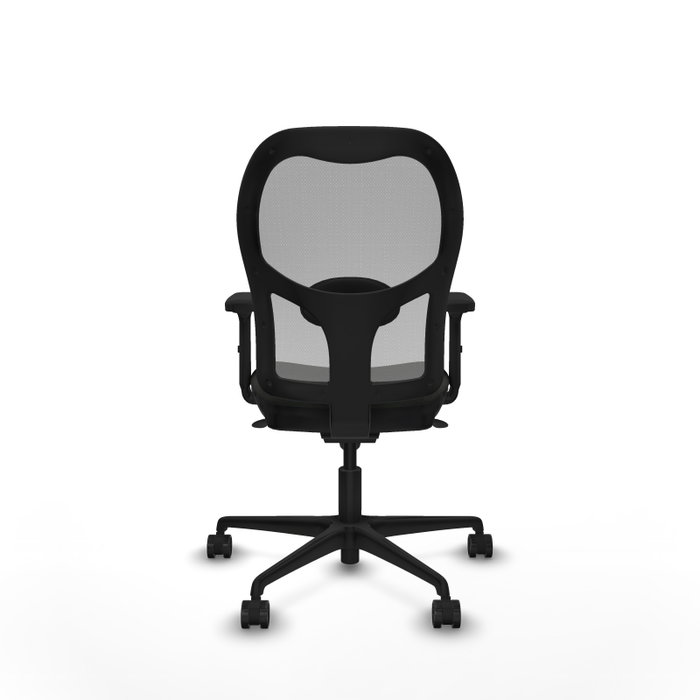 PIQUERAS Y CRESPO Silla de oficina Jorquera con mecanismo Sincro, Tela Negra y Malla Gris PIQUERAS Y CRESPO Silla de oficina Jorquera con mecanismo Sincro, Tela Negra y Malla Gris