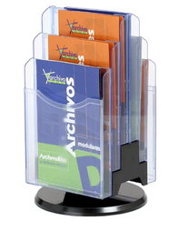 ARCHIPLAY Soporte Vertical Giratorio de 6 Bandejas Azul Transparente