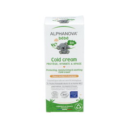 ALPHANOVA Crema Calmante Bebé Bio 50 ml - Crema Hidratante Ecológica para Pieles Secas y Dañadas, Sin Perfume