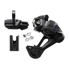 Shimano Kit de Conversión Deore a Di2 M6250 Electrónico Cambio, Mando, Batería, Cargador y Conector
