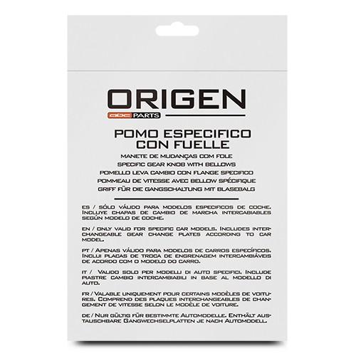 Volkswagen Pomo POM40101 con Fuelle para VW Golf V-VI 5-6 Velocidades 12mm Negro Simil Piel