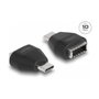 DeLOCK Adaptador USB Type-C a USB 3.2 clave A negro 10 Gbps