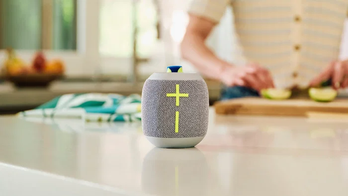 Ultimate Ears WONDERBOOM 4 Altavoz Portátil Bluetooth, 14h Autonomía, IP67, Resistente al Agua, Gris/Amarillo, EMEA28-935