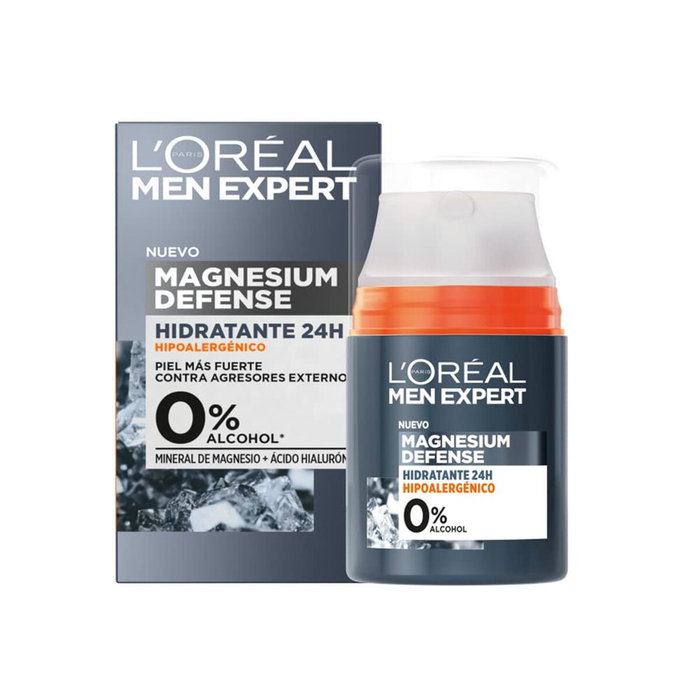 L'Oréal Paris MEN EXPERT MAGNESIUM DEFENSE Hidratante 24 h 50 ml