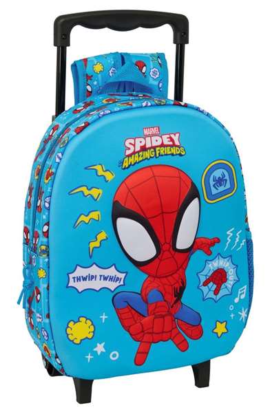 Safta Mochila Trolley 3D Spidey Marvel con Ruedas Safta Mochila Trolley 3D Spidey Marvel con Ruedas