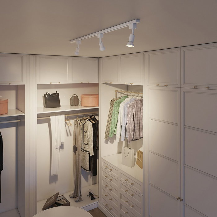 Philips Foco Easylink Tobia Orientable GU10, Blanco, Compatible con Bombillas LED Inteligentes y Clásicas, Cabezal Regulable, Sin Bombilla Incluida, para Riel Easylink