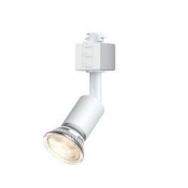 Philips Foco Easylink Tobia Orientable GU10, Blanco, Compatible con Bombillas LED Inteligentes y Clásicas, Cabezal Regulable, Sin Bombilla Incluida, para Riel Easylink