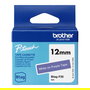Brother BTAG-F35 Cinta Etiquetadora 12 mm x 4 m, Blanco sobre Morado, Compatible con PT-N10, PT-N20, PT-N25BT