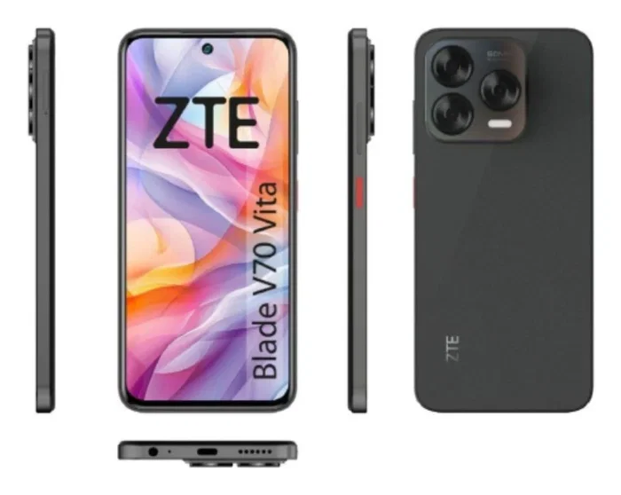 ZTE Blade V70 Vita Smartphone Android 14 - Pantalla 6.7" HD+ 120Hz, 8GB + 256GB, Cámara 50MP, 4G Dual SIM, NFC, Batería 5000 mAh, Color Gris
