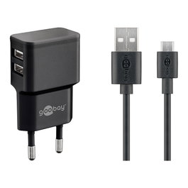 Goobay Cable de carga 12W negro