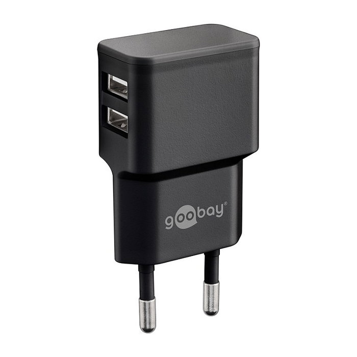 Goobay Cable de carga 12W negro