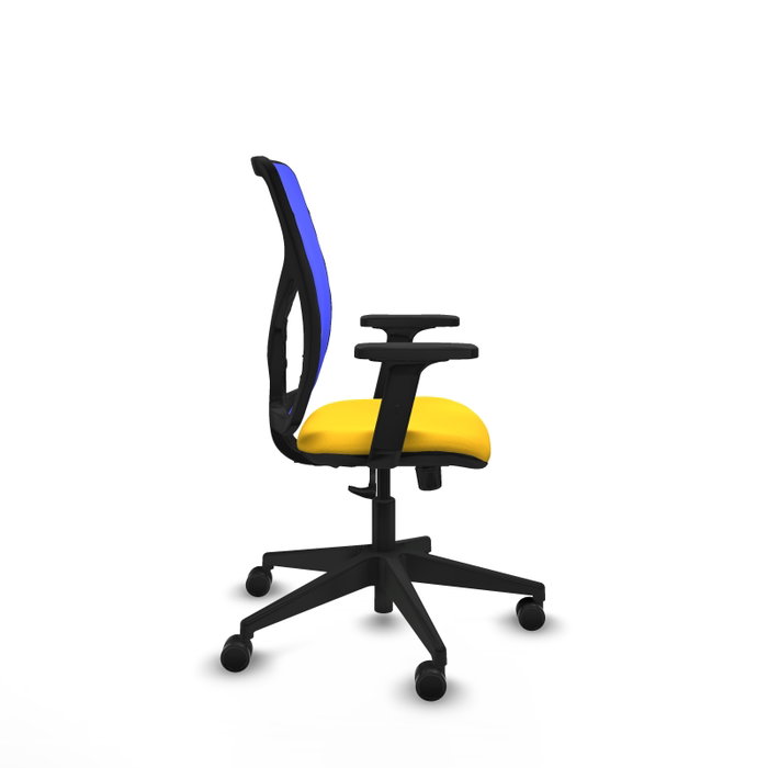 PIQUERAS Y CRESPO Silla de oficina Motilla con mecanismo Sincro, Amarillo y Azul PIQUERAS Y CRESPO Silla de oficina Motilla con mecanismo Sincro, Amarillo y Azul