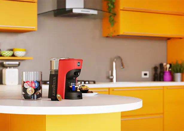 Lavazza LM 840 Tiny Eco Cafetera de Cápsulas Negro y Rojo