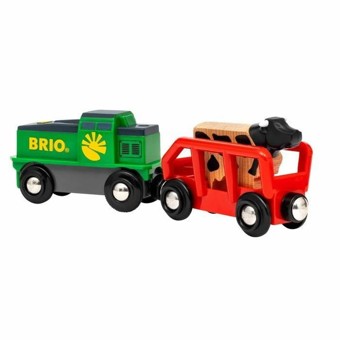 Brio World Tren agrícola a batería - circuito de madera