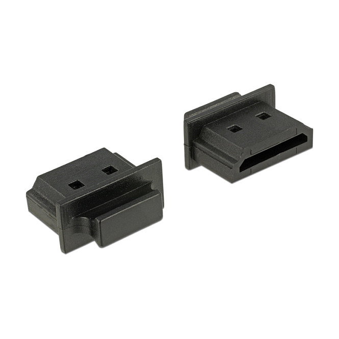 DeLOCK 64029 Cubierta antipolvo para puerto HDMI A con asa, 10 unidades, negro DeLOCK 64029 Cubierta antipolvo para puerto HDMI A con asa, 10 unidades, negro