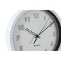 DKD Home Decor Reloj de Pared Básico Blanco Negro 4 x 25.4 x 25.4 cm (2 Unidades)