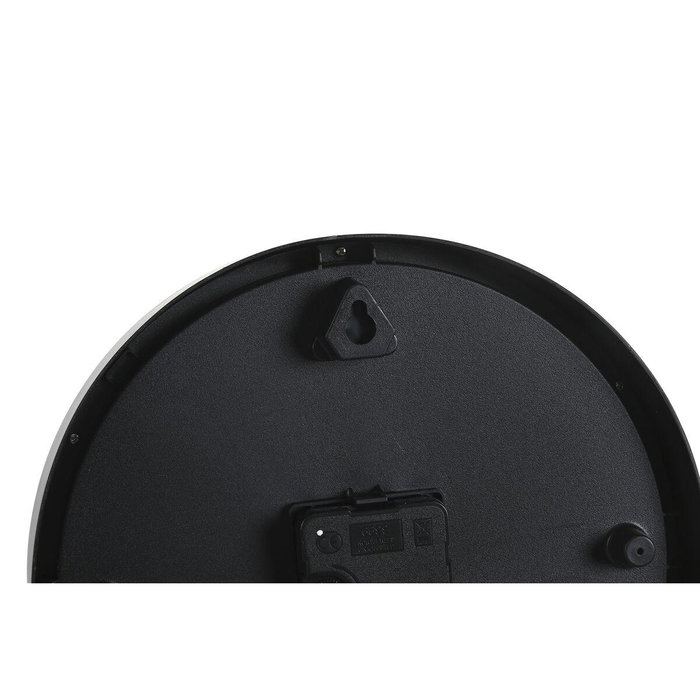 DKD Home Decor Reloj de Pared Básico Blanco Negro 4 x 25.4 x 25.4 cm (2 Unidades)