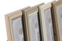 DKD Home Decor Marco de Fotos 15x20cm Multicolor Cristal y MDF 4 Unidades 2.8 x 23 x 18 cm