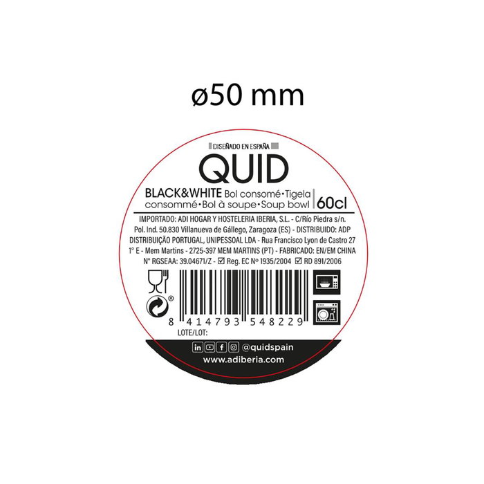 Bol Cerámico B&W Quid 14x8 cm - 60 cL Bol Cerámico B&W Quid 14x8 cm - 60 cL