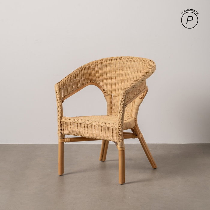 Silla Natural Ratán Salón 60 X 58 X 80 cm