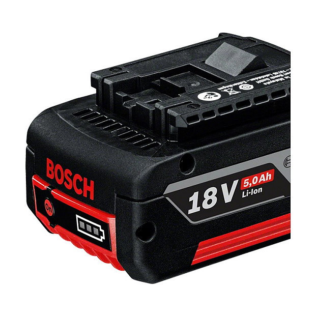 Bosch Batería GBA 18V 5.0Ah Professional - Litio-ion 5Ah 18V - Negro y Rojo