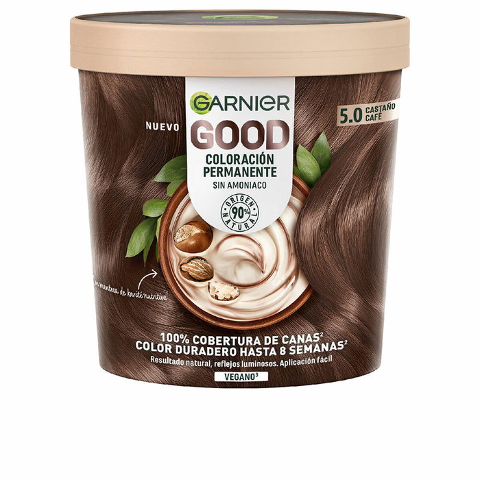 Garnier GOOD Coloración Permanente 5.0 Castaño Café Garnier GOOD Coloración Permanente 5.0 Castaño Café