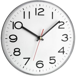 Tfa TFA 60.3017 Reloj de Pared Analógico Plata/Blanco