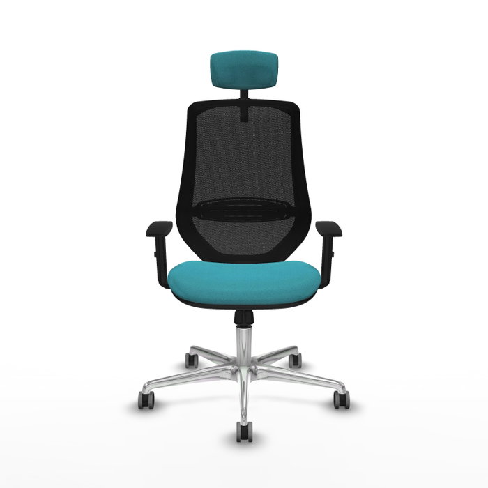 PIQUERAS Y CRESPO Silla de oficina Mardos con mecanismo Sincro, Turquesa y Negro PIQUERAS Y CRESPO Silla de oficina Mardos con mecanismo Sincro, Turquesa y Negro