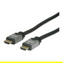 ROLINE Cable HDMI 1.5 m High Speed con Ethernet y ARC 3840x2160 4K 3D Dorado ST-ST Negro Plata Referencia 11.04.5856