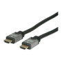 ROLINE Cable HDMI High Speed con Ethernet 1,5 m, 11.04.5856, Negro/Plata