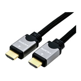 ROLINE Cable HDMI High Speed con Ethernet 1,5 m, 11.04.5856, Negro/Plata
