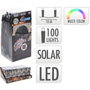 Basics Guirnalda LED solar multicolor de 100 LEDs, 12 m