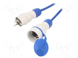 KEL Prolongador de alimentación H07BQ-F 3G1,5mm2 15m azul