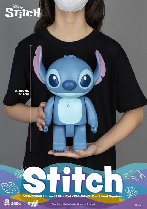 Lilo & Stitch Syaking Bang Hucha de vinilo Stitch 30 cm