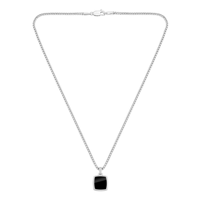 Boss Collar para Hombre de Acero Inoxidable 55cm Gris Boss Collar para Hombre de Acero Inoxidable 55cm Gris