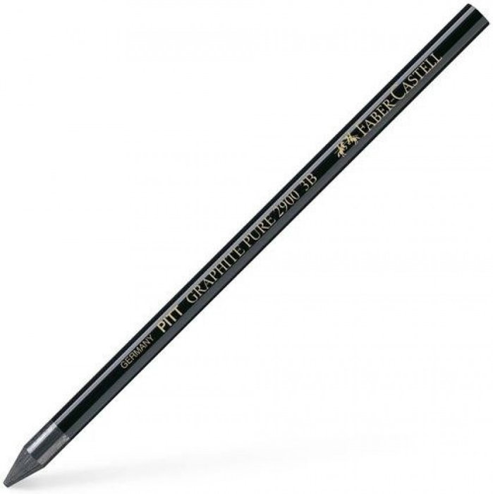 FABER-CASTELL Set de 6 Lápices de Grafito Puro PITT 6B