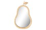 DKD Home Decor Espejo de Ratán y Cristal Pera Natural
