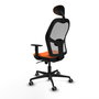 PIQUERAS Y CRESPO Silla de oficina Jorquera Naranja y Gris