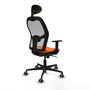 PIQUERAS Y CRESPO Silla de oficina Jorquera Naranja y Gris