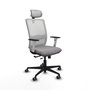 PIQUERAS Y CRESPO Silla de oficina Haches con mecanismo Sincro/Traslack Gris y Blanco