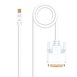 Nanocable Cable Conversor Mini DP a DVI, 5 m, Blanco